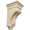 Ekena Millwork 6 1/2"W x 6 1/2"D x 12"H Raised Fluting Corbel, Rubberwood COR06X06X12RARW - alternate 1